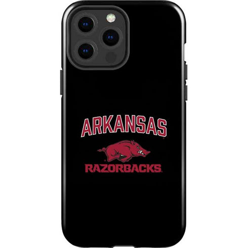 University of Arkansas-Fayetteville Razorbacks Black iPhone 15 Pro Max Impact Case